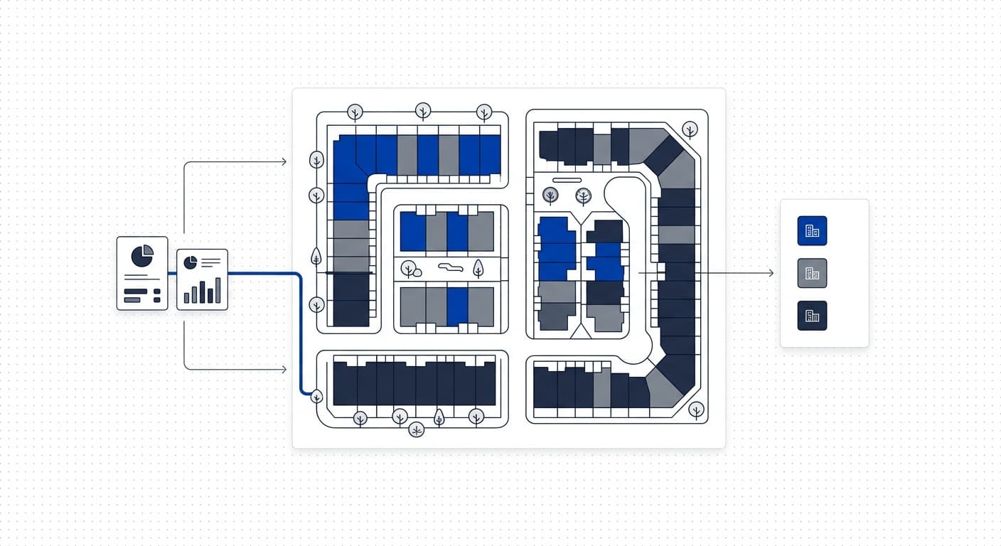 Mapa de disponibilidad en tiempo real para proyectos